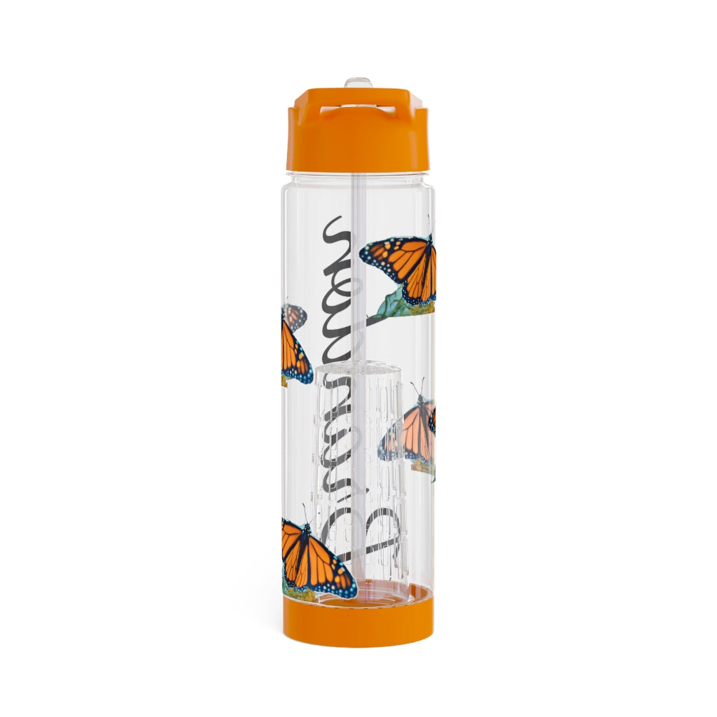 Personalized and Customized Butterfly Infuser Water Bottle (Stefano) (not a decal) I Gift I Bridesmaid I Teacher I Workout I Coworker I