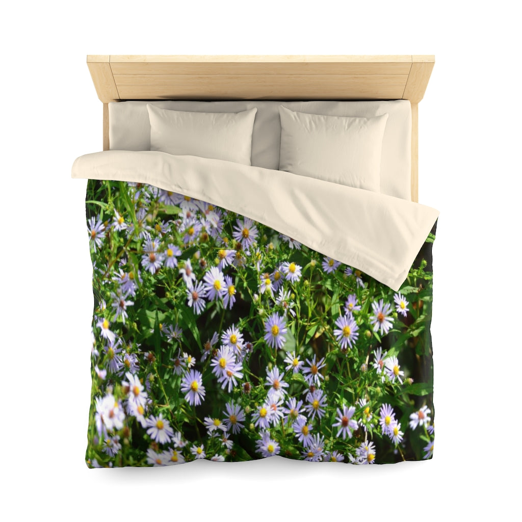 Wild Aster Microfiber Duvet Cover