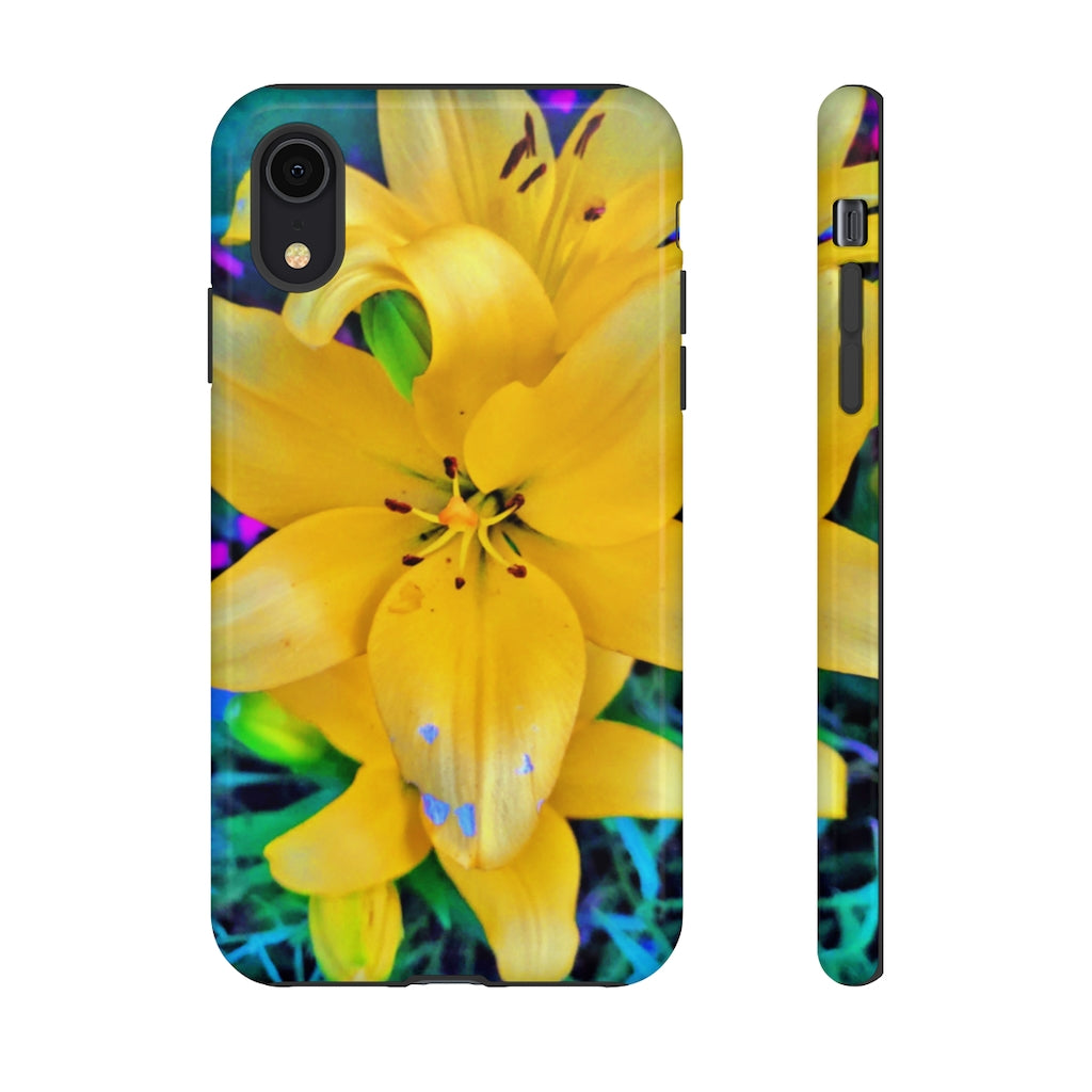 Yellow Lily Tough Case for iPhone and Samsung Galaxy