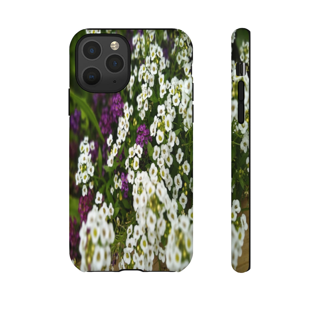 Sweet Alyssum Mobile Phone Case for iPhone and Samsung Galaxy