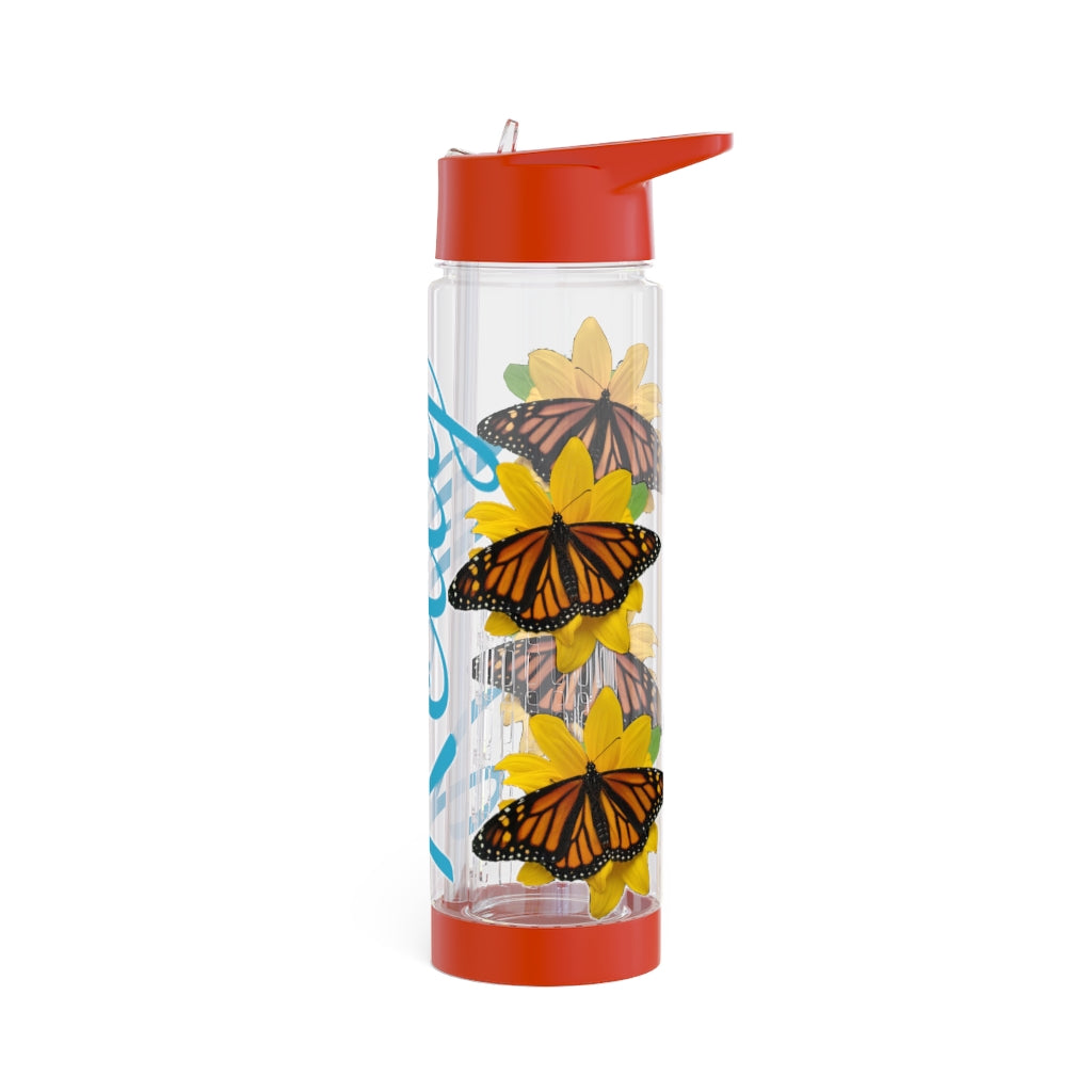 Personalized & Customized Butterfly Infuser Water Bottle (Olivia) (not a decal) I Gift I Bridesmaid I Teacher I Workout I Coworker