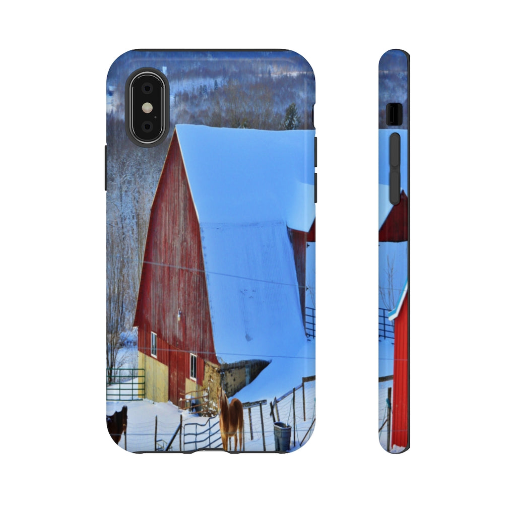 Barns & Horses Mobile Phone Case for iPhone and Samsung Galaxy