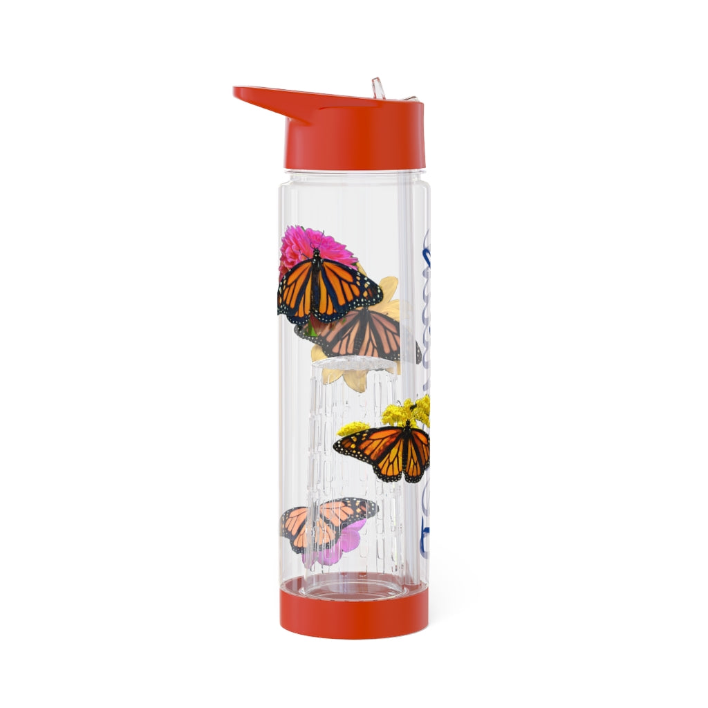 Personalized & Customized Monarch Butterfly Infuser Water Bottle (Bianca/Elizabeth/Marco/Olivia) (not a decal) I Gift I Bridesmaid I Gym