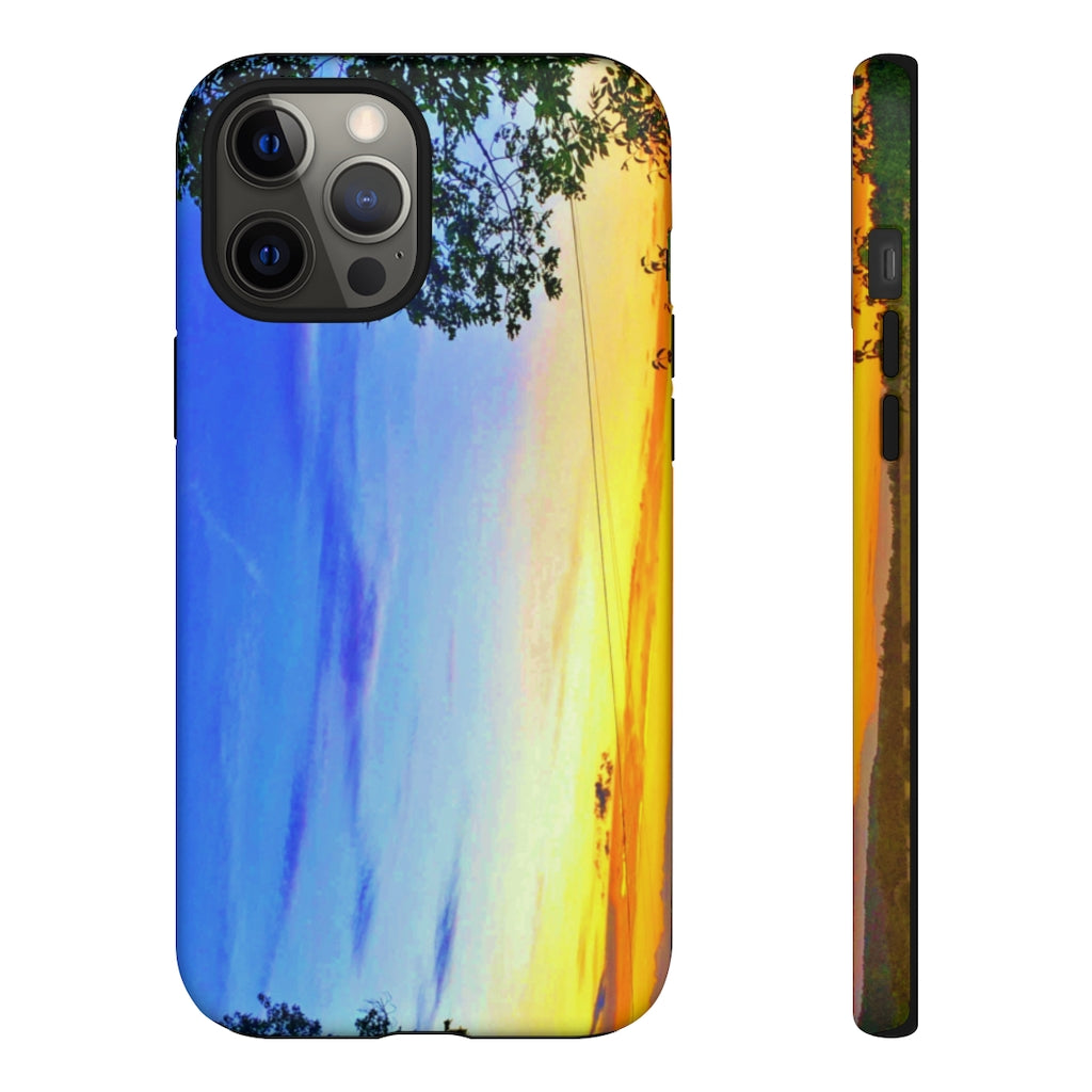 Sunset on the Horizon (vertical)  Mobile Phone Case for iPhone and Samsung Galaxy