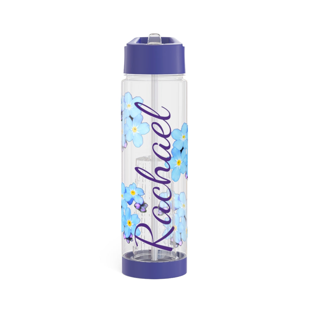 Personalized and Customized Infuser Water Bottle (Woodland Forget Me Not) (not a decal) I Gift I Bridesmaid I Teacher I Gym I Coworker I