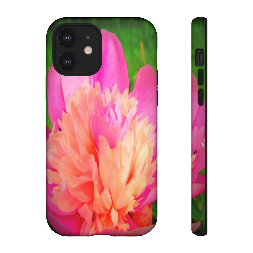 Pink Peony Mobile Phone Case for iPhone and Samsung Galaxy