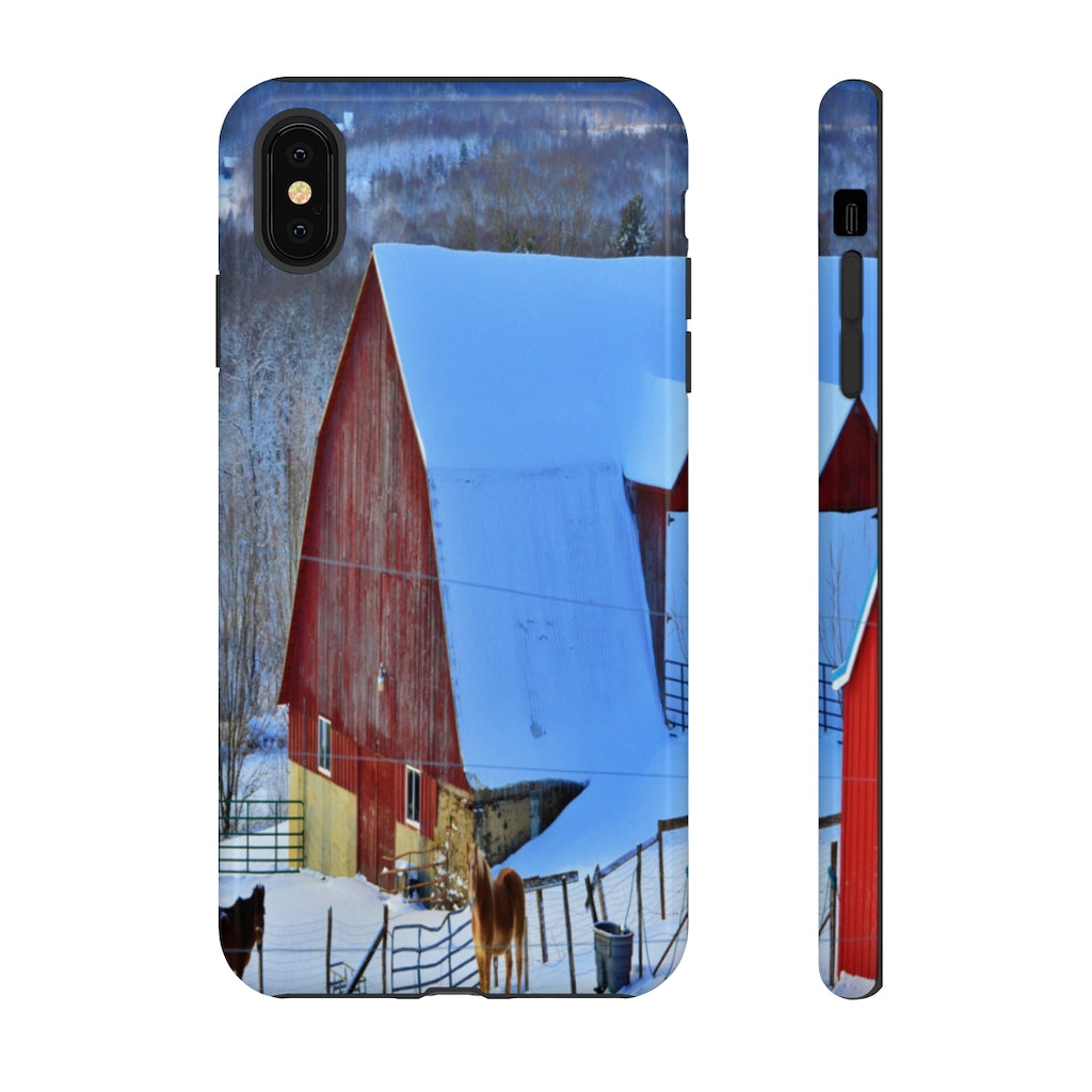 Barns & Horses Mobile Phone Case for iPhone and Samsung Galaxy