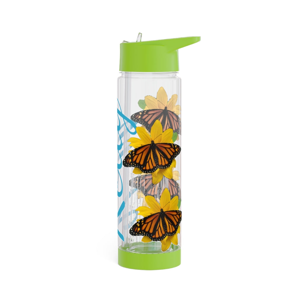 Personalized & Customized Butterfly Infuser Water Bottle (Olivia) (not a decal) I Gift I Bridesmaid I Teacher I Workout I Coworker