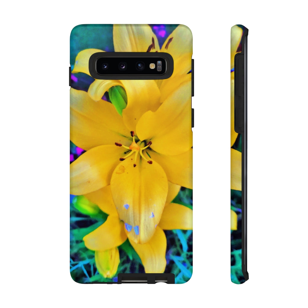 Yellow Lily Tough Case for iPhone and Samsung Galaxy