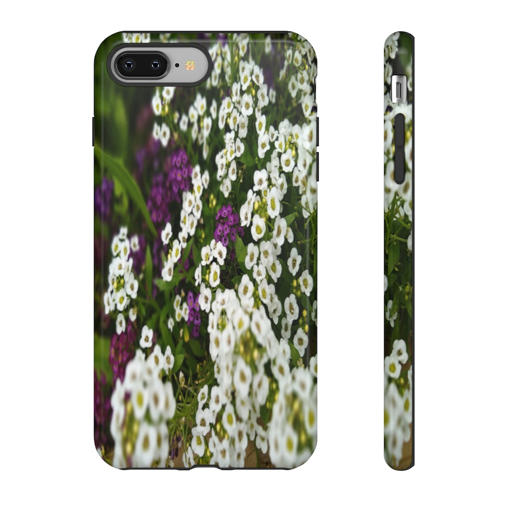 Sweet Alyssum Mobile Phone Case for iPhone and Samsung Galaxy