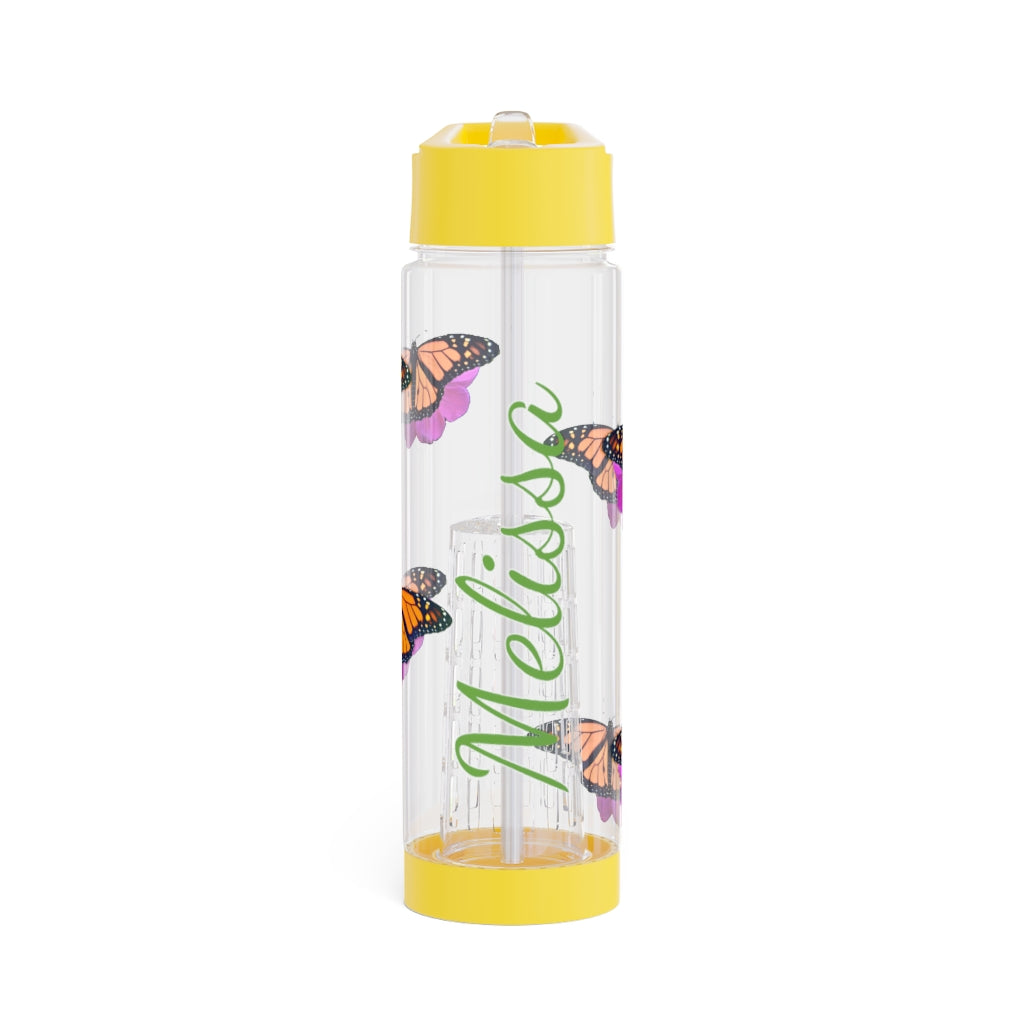 Personalized & Customized Butterfly Infuser Water Bottle (Marco) (not a decal) I Gift I Bridesmaid I Teacher I Workout I Coworker I Birthday