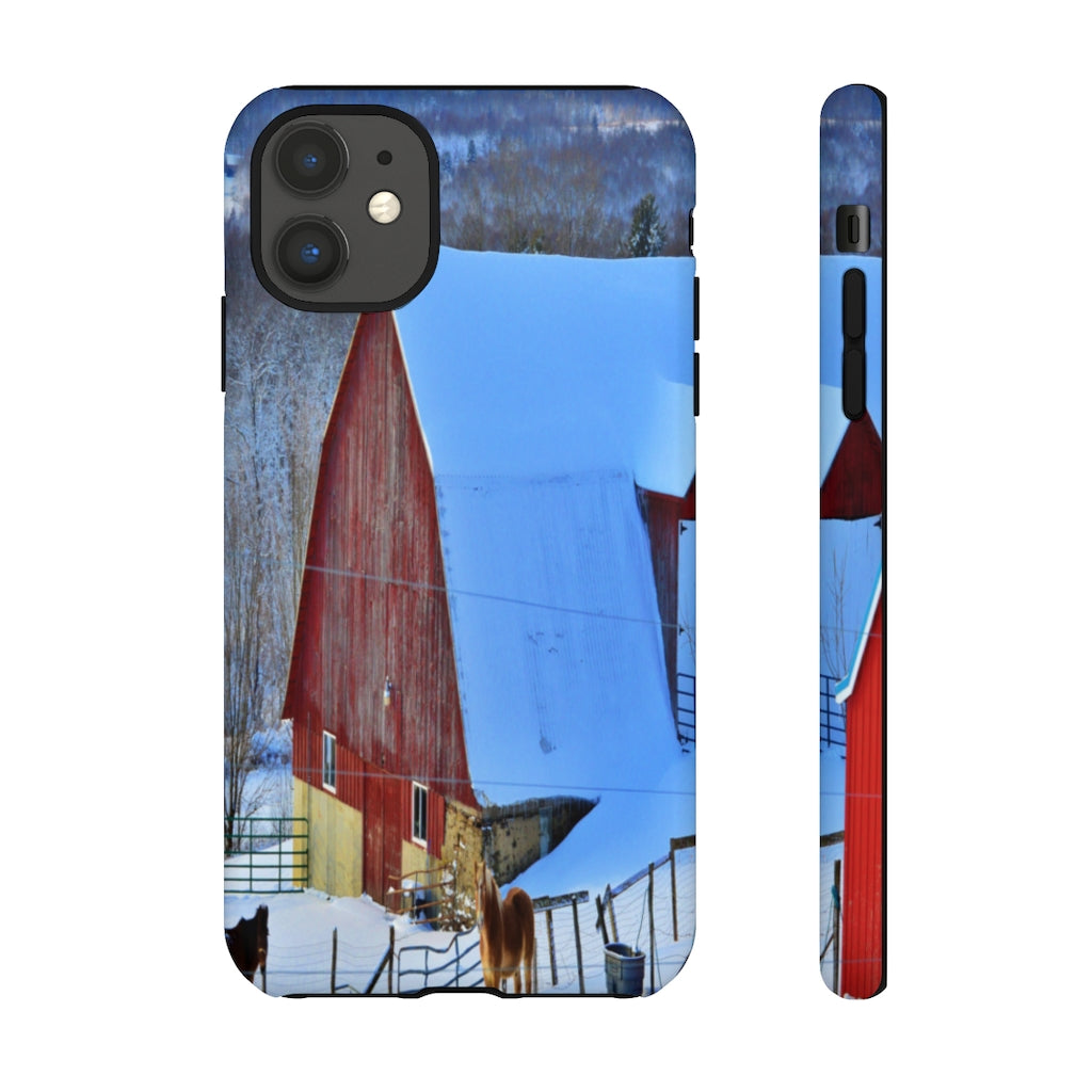 Barns & Horses Mobile Phone Case for iPhone and Samsung Galaxy