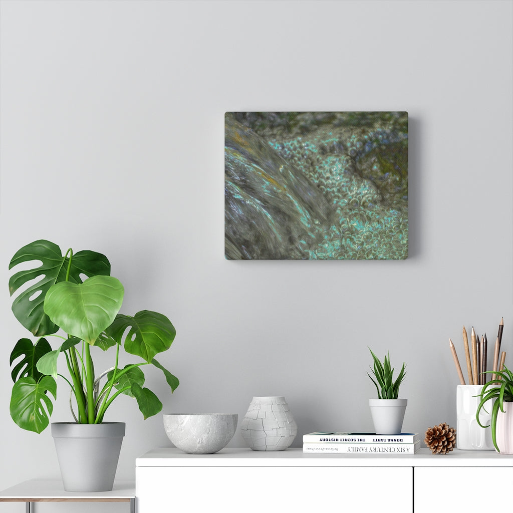 Waterfall Bubbles on Stretched Canvas