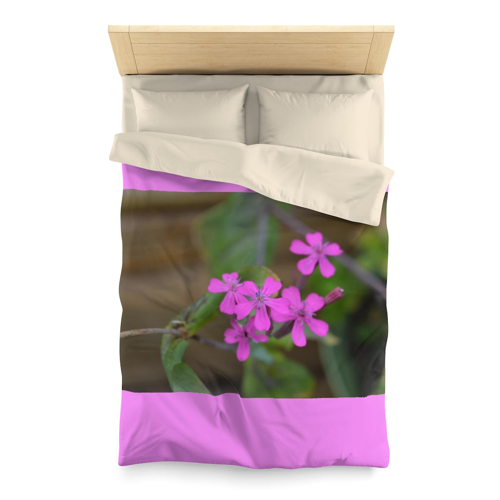 Sweet William Catchfly Microfiber Duvet Cover