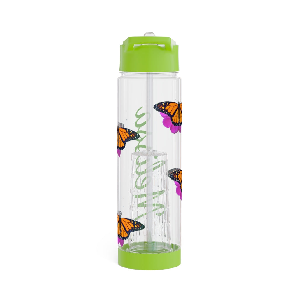 Personalized & Customized Butterfly Infuser Water Bottle (Marco) (not a decal) I Gift I Bridesmaid I Teacher I Workout I Coworker I Birthday