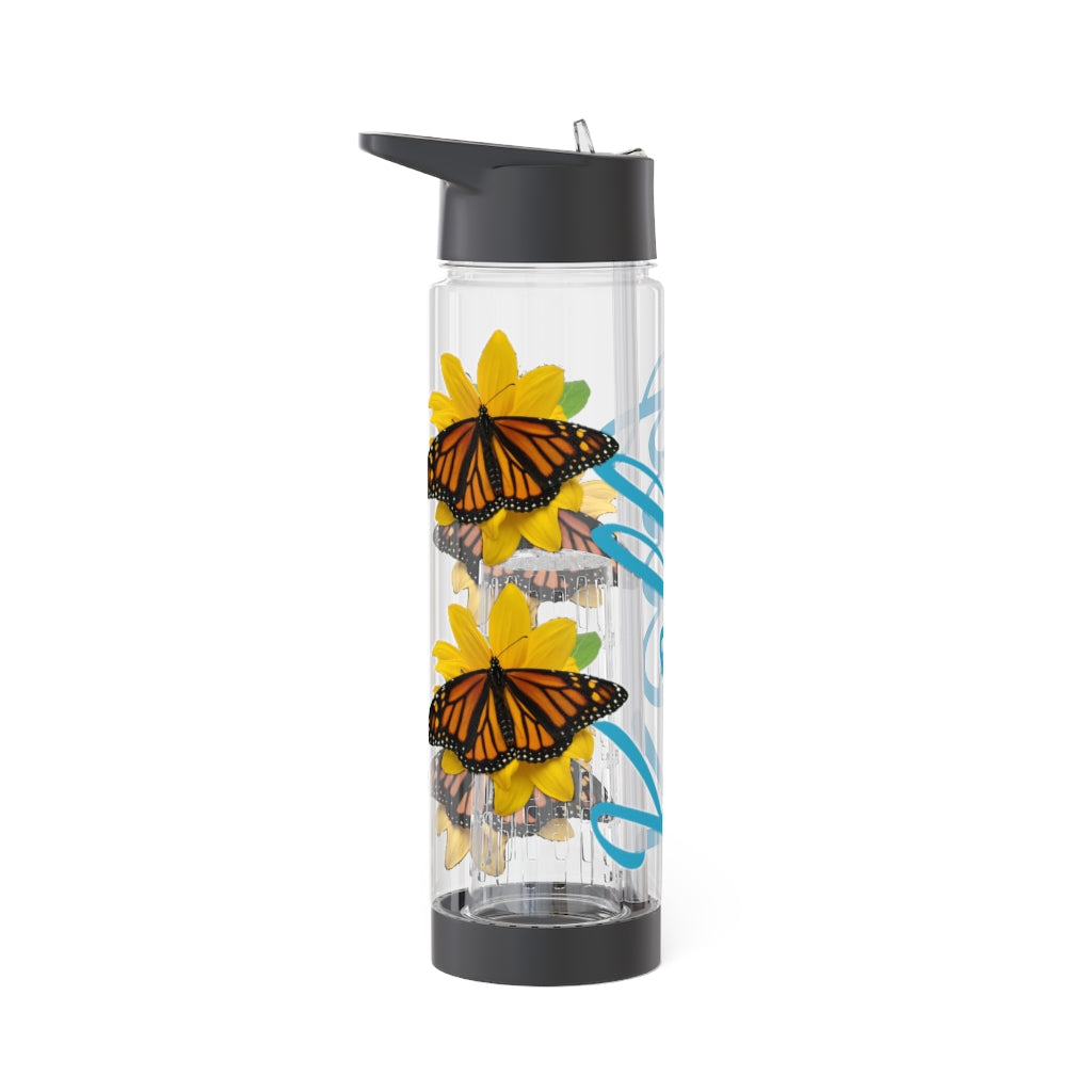 Personalized & Customized Butterfly Infuser Water Bottle (Olivia) (not a decal) I Gift I Bridesmaid I Teacher I Workout I Coworker