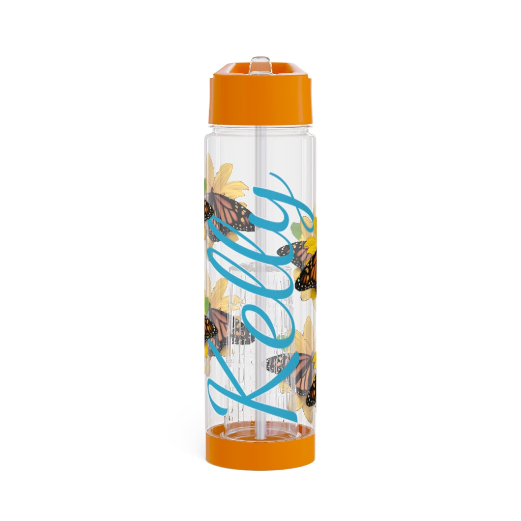 Personalized & Customized Butterfly Infuser Water Bottle (Olivia) (not a decal) I Gift I Bridesmaid I Teacher I Workout I Coworker