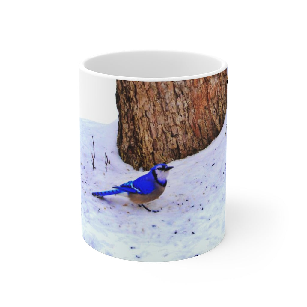 Winter Blue Jay Mug 11oz