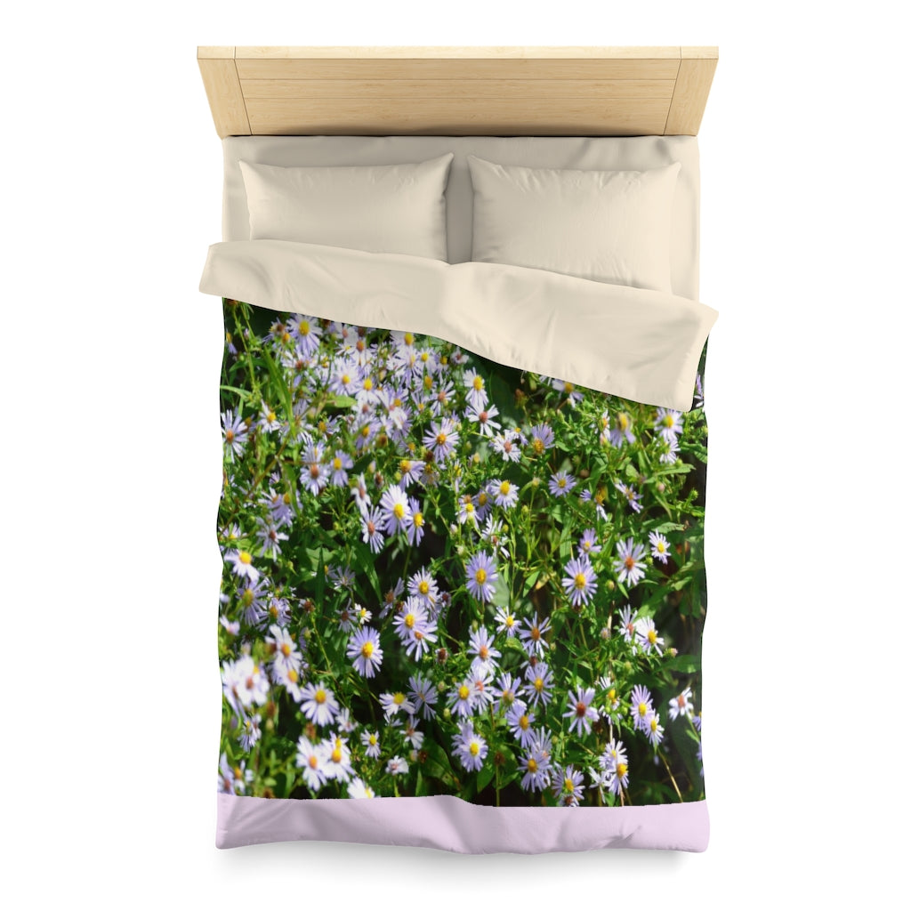 Wild Aster Microfiber Duvet Cover