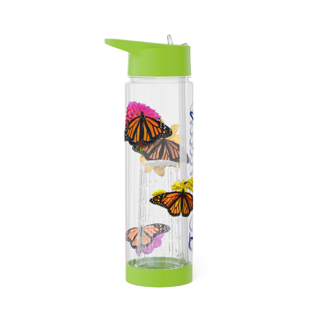 Personalized & Customized Monarch Butterfly Infuser Water Bottle (Bianca/Elizabeth/Marco/Olivia) (not a decal) I Gift I Bridesmaid I Gym