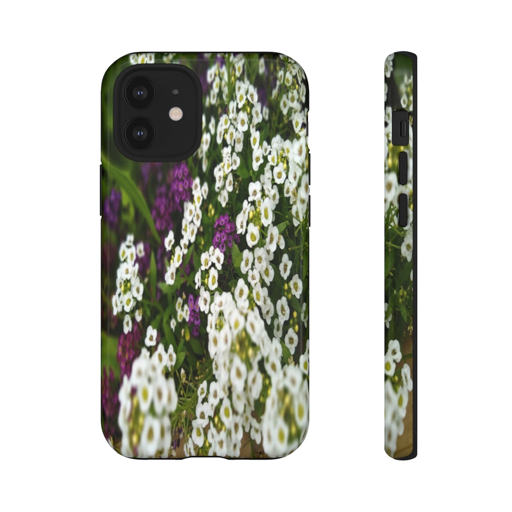 Sweet Alyssum Mobile Phone Case for iPhone and Samsung Galaxy