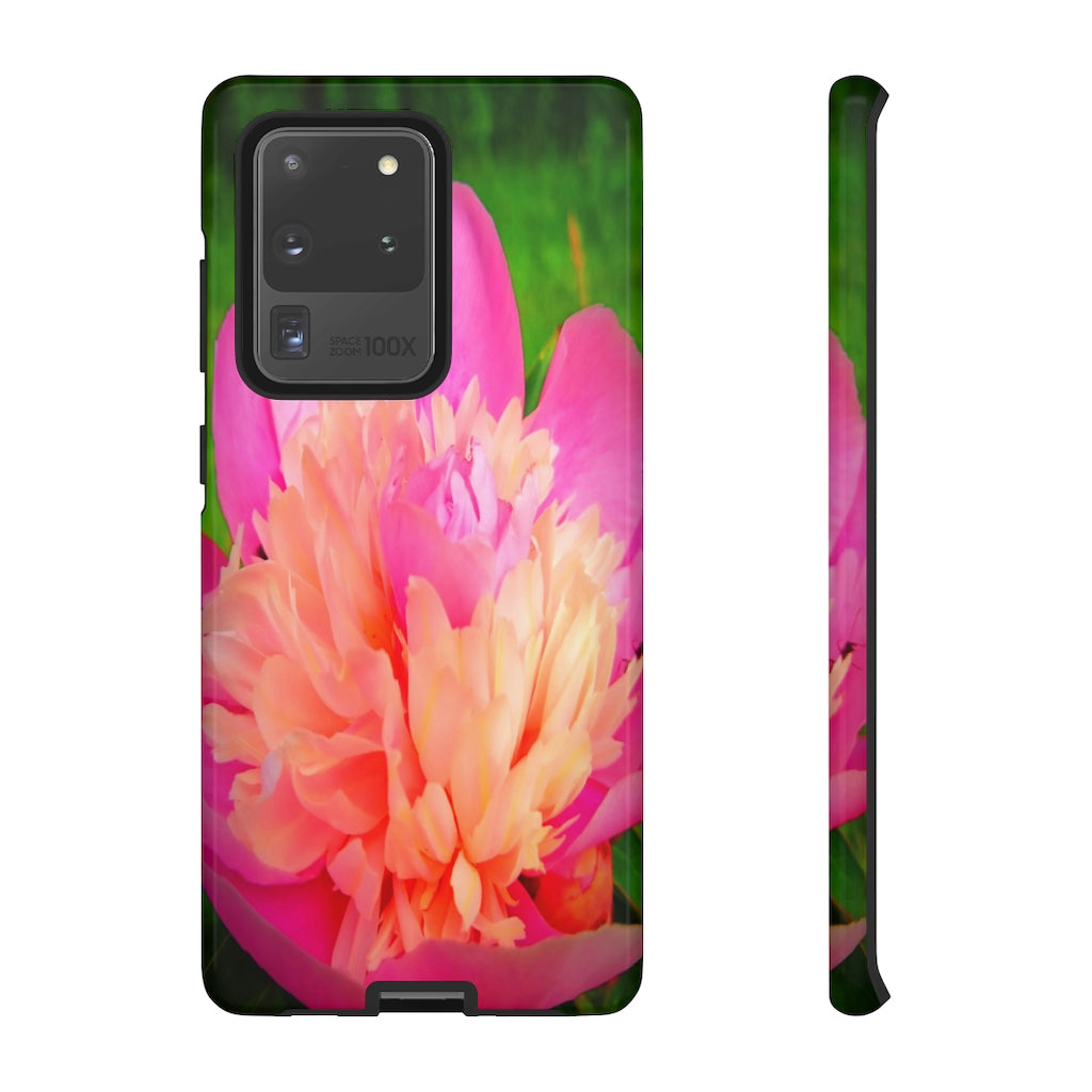 Pink Peony Mobile Phone Case for iPhone and Samsung Galaxy