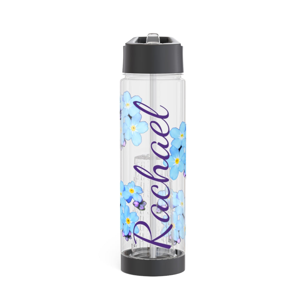 Personalized and Customized Infuser Water Bottle (Woodland Forget Me Not) (not a decal) I Gift I Bridesmaid I Teacher I Gym I Coworker I