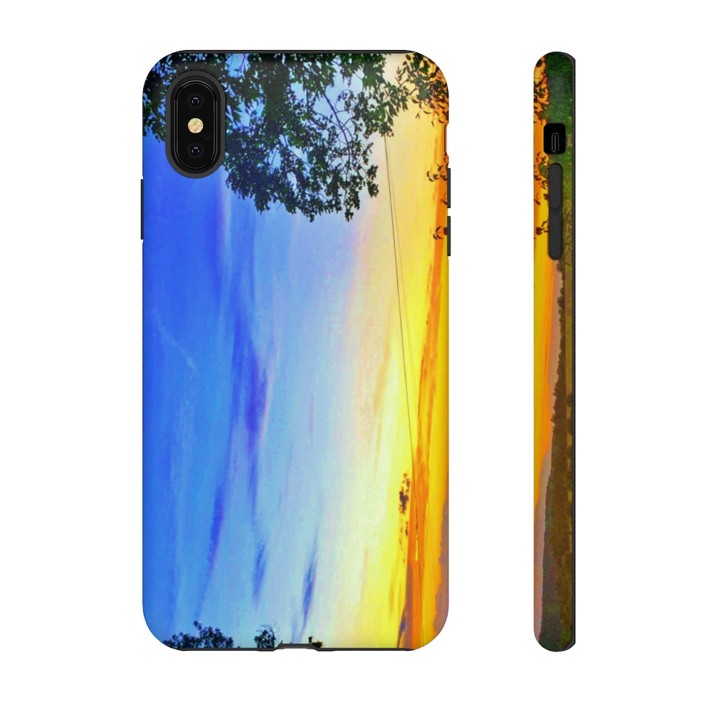 Sunset on the Horizon (vertical)  Mobile Phone Case for iPhone and Samsung Galaxy