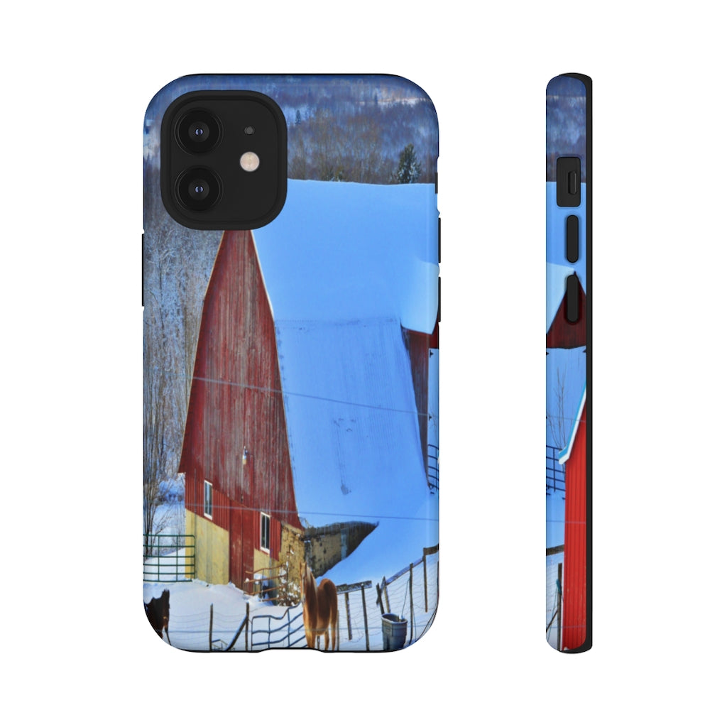 Barns & Horses Mobile Phone Case for iPhone and Samsung Galaxy