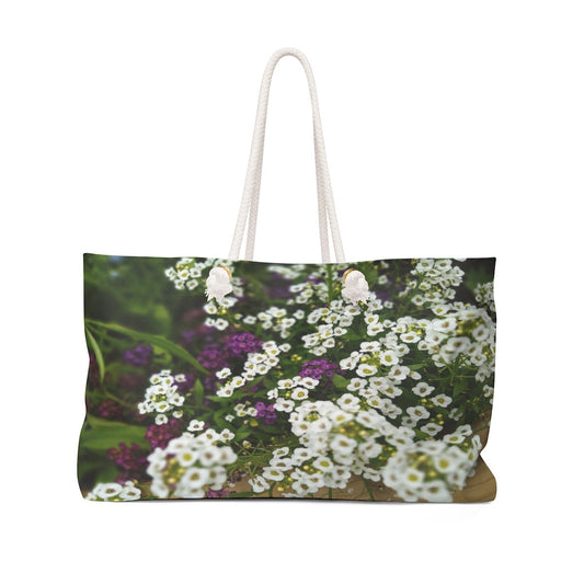 Sweet Alyssum Weekender Bag