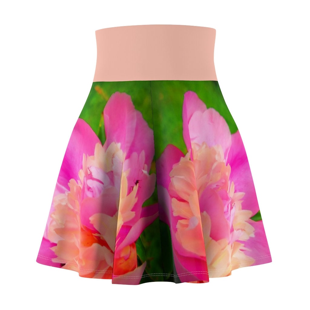 Pink Peony Skater Skirt