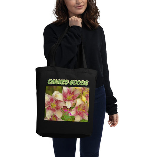 Reusable Grocery Bag--Canned Goods--Stargazer Lily