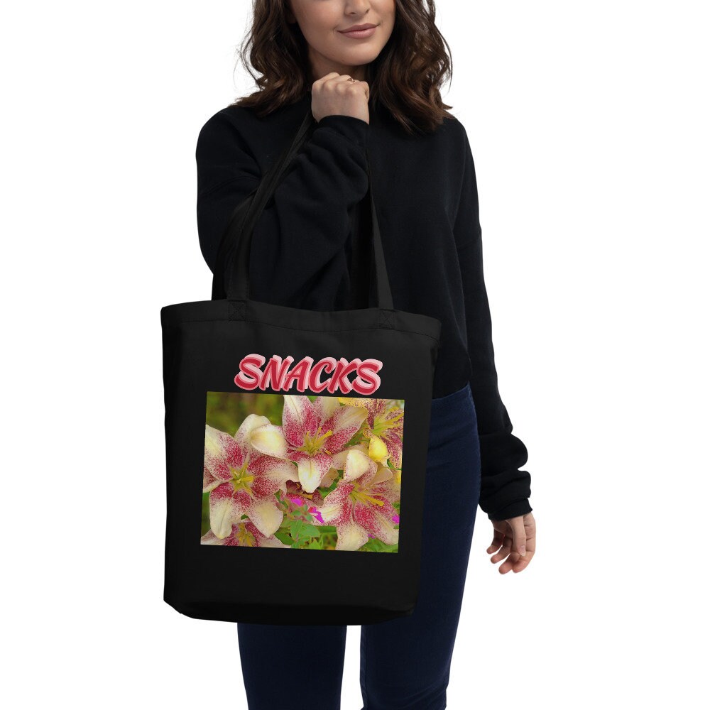 Reusable Grocery Bag--Snacks--Stargazer Lily