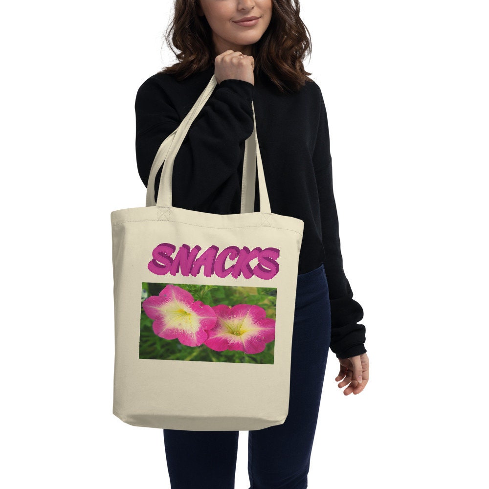 Reusable Grocery Bag--Snacks--Petunia