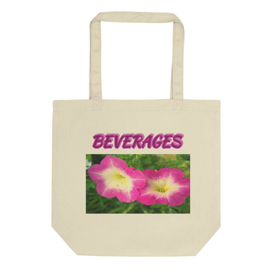 Reusable Grocery Bag--Beverages--Petunia