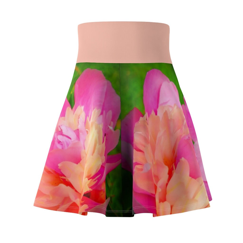 Pink Peony Skater Skirt