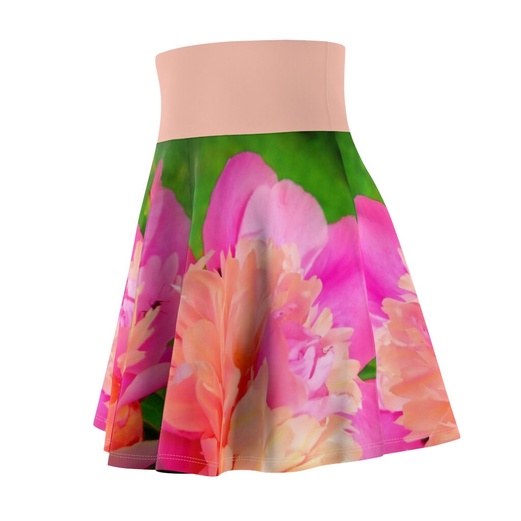 Pink Peony Skater Skirt