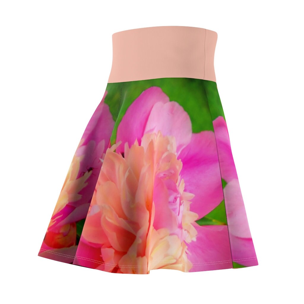 Pink Peony Skater Skirt