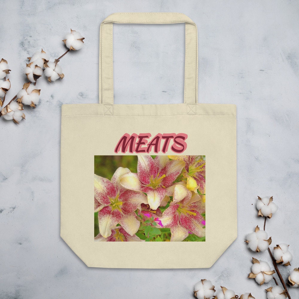 Resuable Grocery Bag--Meats--Stargazer Lily