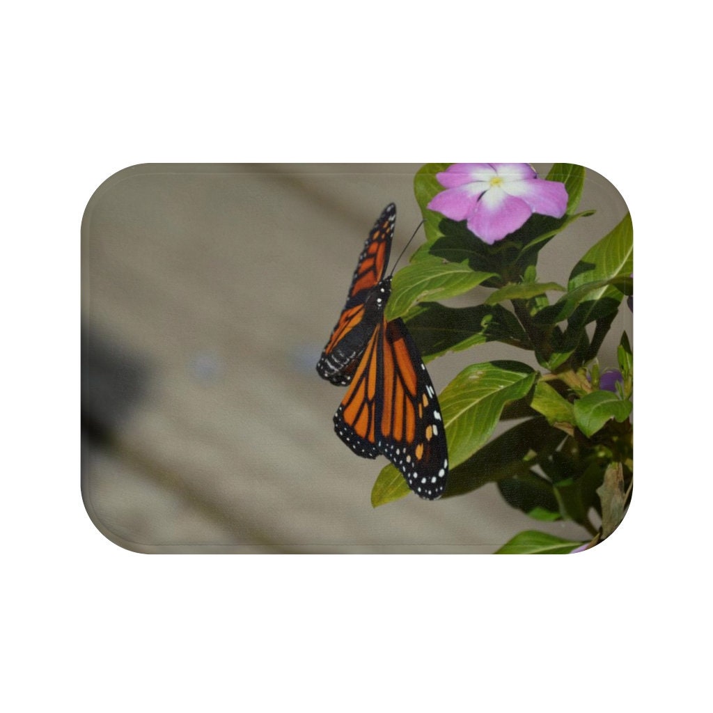 Monarch Butterfly Bath Mat