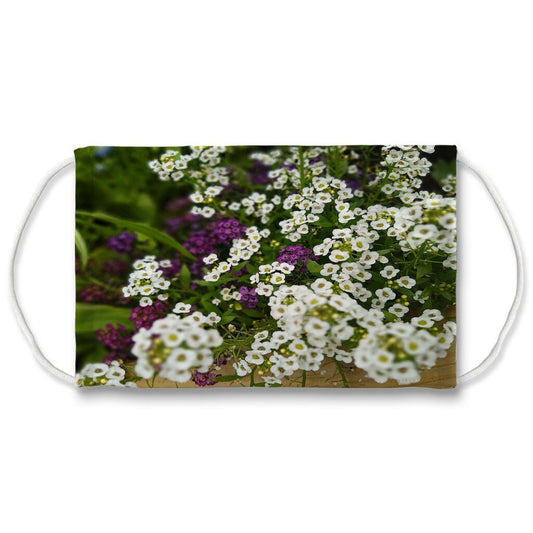 Sweet Alyssum  Face Mask