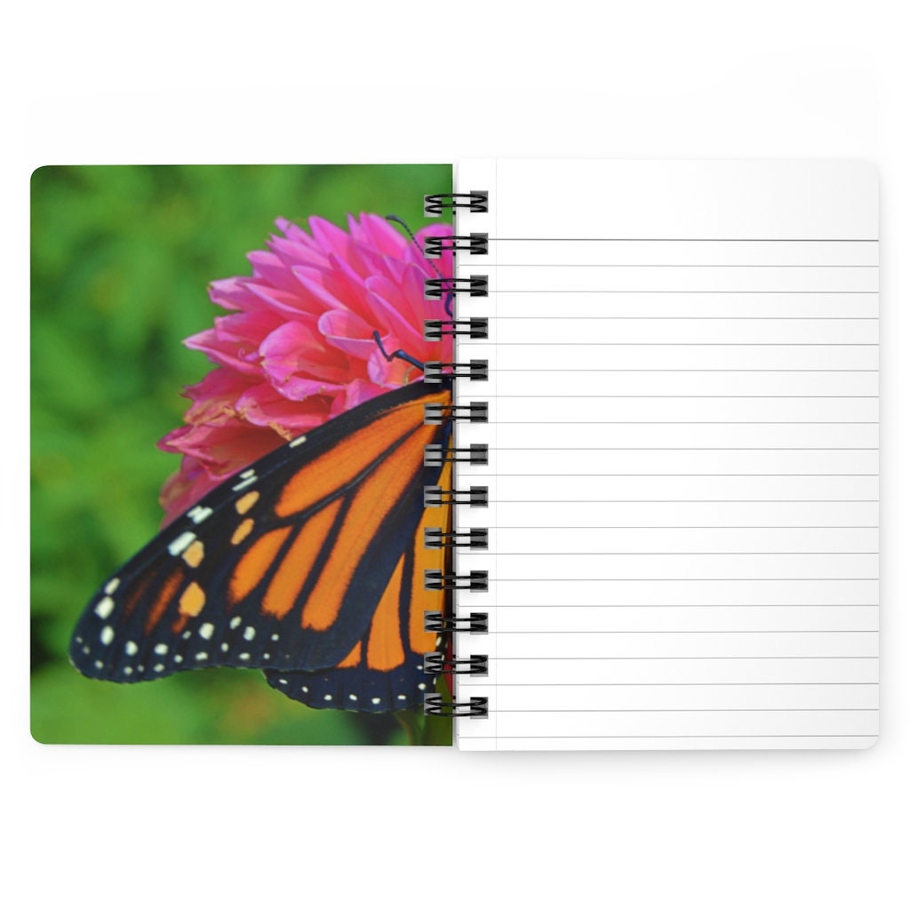 Monarch Butterfly Bianca Spiral Bound Journal