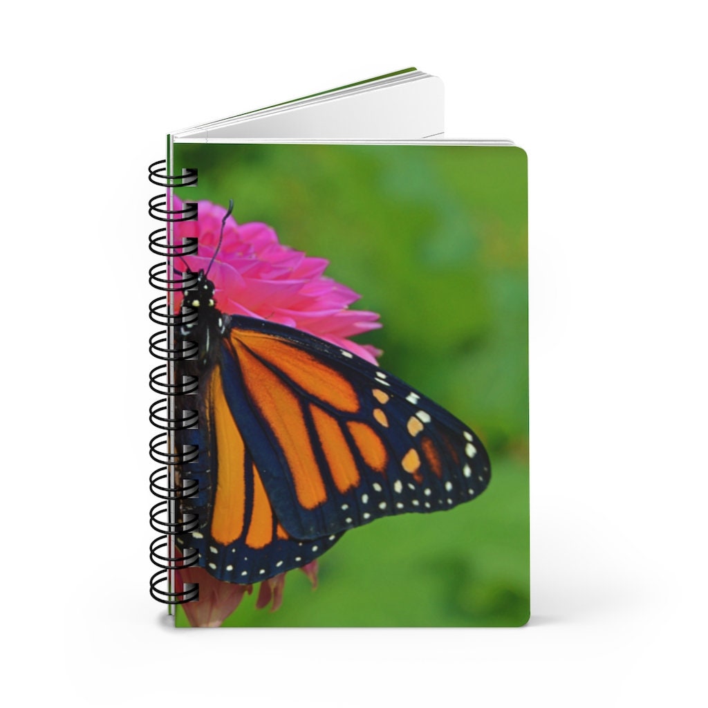 Monarch Butterfly Bianca Spiral Bound Journal