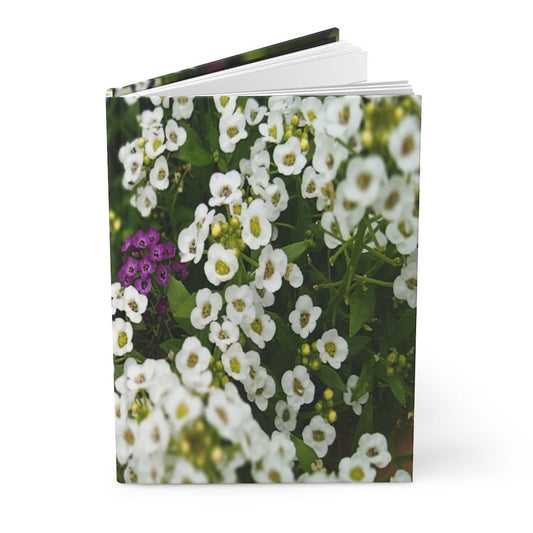 Sweet Alyssum Hardcover Journal