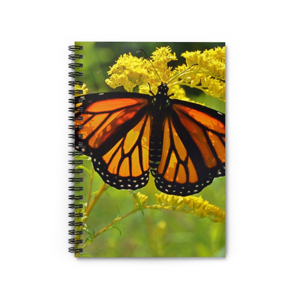 Monarch Butterfly Elizabeth Spiral Notebook - Ruled Line