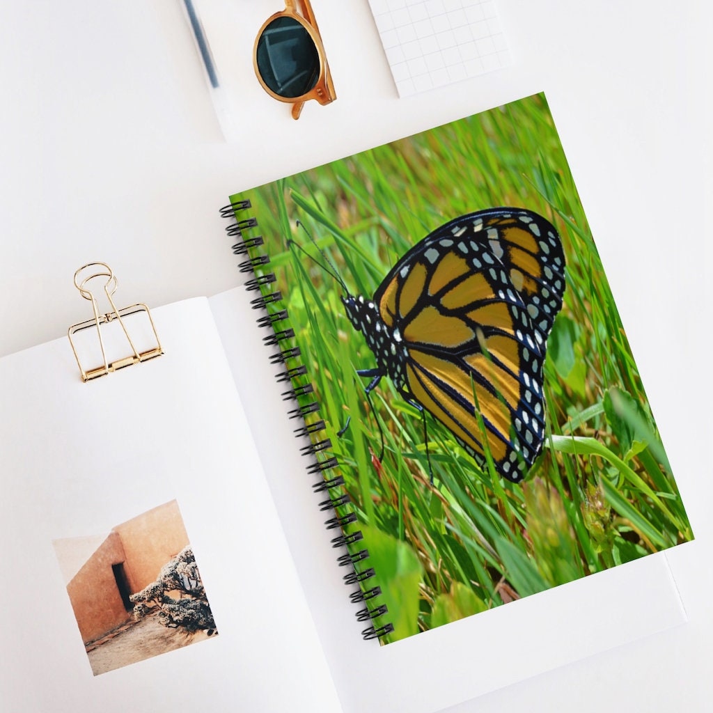 Monarch Butterfly Sofia Spiral Notebook - Ruled Line