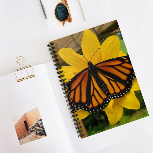 Monarch Butterfly Olivia Spiral Notebook - Ruled Line