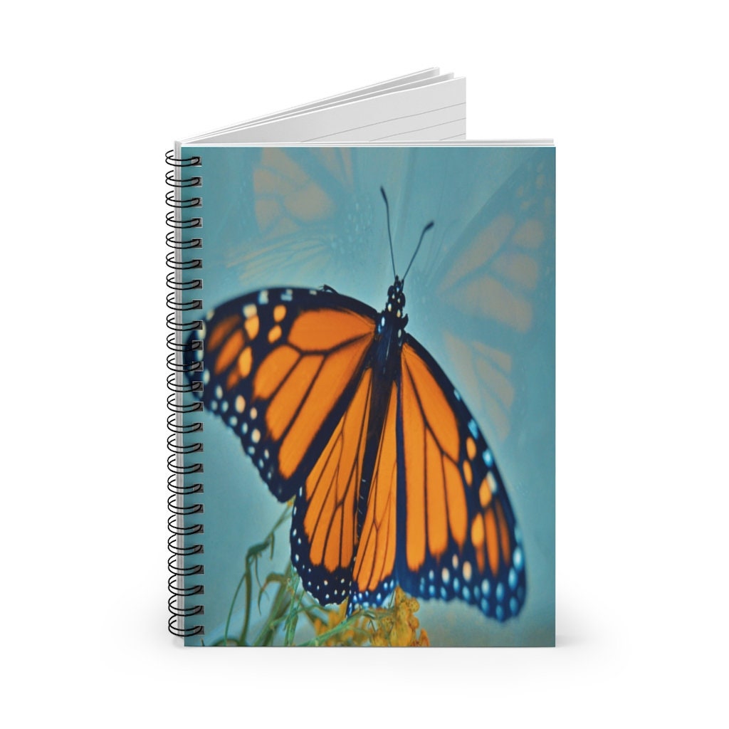 Monarch Butterfly Stefano Spiral Notebook - Ruled Line