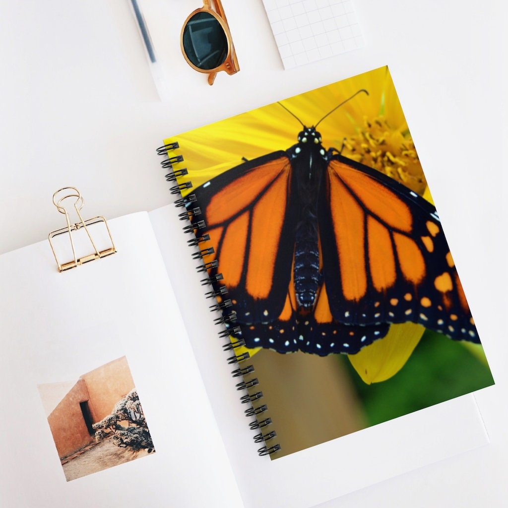 Monarch Butterfly Vincenzo Spiral Notebook - Ruled Line