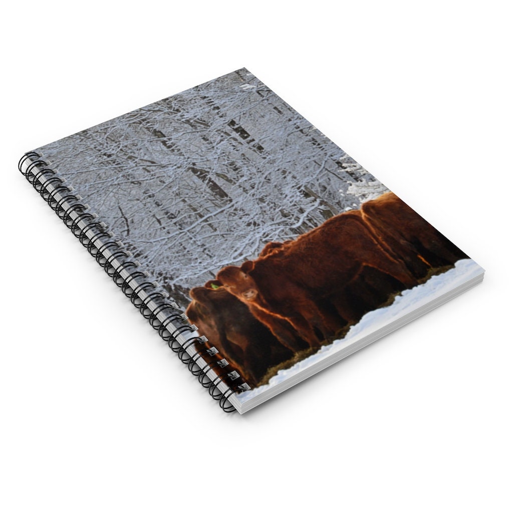 Winter Herd Spiral Notebook - Ruled Line